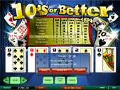 bet365 Casino  Video Poker 10s Or Better