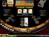 Casino.com  3 Card Poker Poker Three